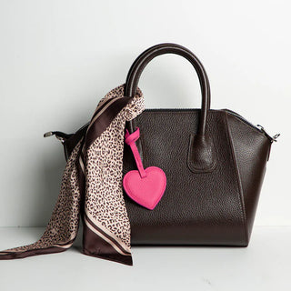 Bouletta charm Heart Leather Bag Charm Premium Koruma