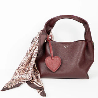 Bouletta charm Heart Leather Bag Charm Premium Koruma