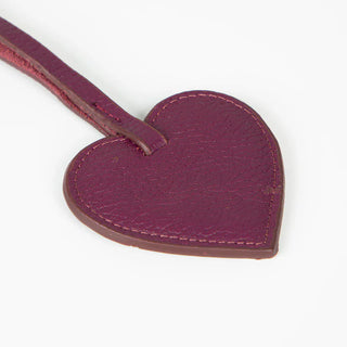 Bouletta charm Plum Heart Leather Bag Charm Premium Koruma
