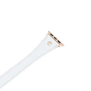 Bouletta Watch Band Hector Double Tour Leather Apple Watch Band with Gold Trok Premium Koruma
