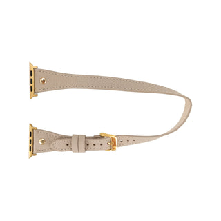 Bouletta Watch Band Hector Double Tour Leather Apple Watch Band with Gold Trok Premium Koruma