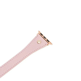 Bouletta Watch Band Hector Double Tour Leather Apple Watch Band with Gold Trok Premium Koruma