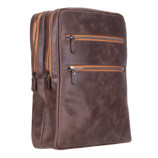 Bouletta MacBook / Laptop Backpack Dark Brown Hidden Castle Leather Backpack Premium Koruma