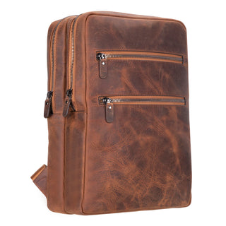 Bouletta MacBook / Laptop Backpack Saddle Brown Hidden Castle Leather Backpack Premium Koruma