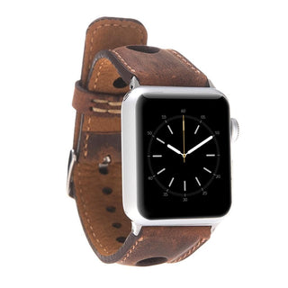 Bouletta Watch Band Saddle Brown / 40 / 41 / 42mm Holo Leather Apple Watch Band Premium Koruma