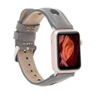Bouletta Watch Band Sandy Graytone / 44 / 45 / 46 / 49mm Holo Leather Apple Watch Band Premium Koruma