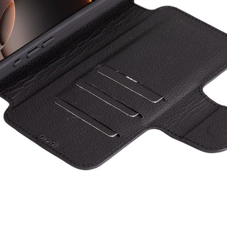 Bouletta Deri iPhone 16 Pro Max Kılıfı Infinix iPhone 16 Pro Max Deri Cüzdanlı Kılıf Premium Koruma