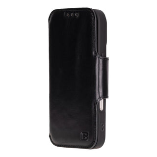 Bouletta Deri iPhone 16 Pro Max Kılıfı Infinix iPhone 16 Pro Max Deri Cüzdanlı Kılıf Premium Koruma