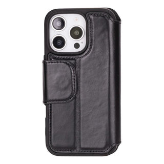Bouletta Deri iPhone 16 Pro Max Kılıfı Infinix iPhone 16 Pro Max Deri Cüzdanlı Kılıf Premium Koruma
