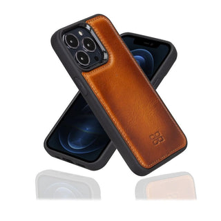 Bouletta Deri iPhone 13 Kılıfı iPhone 13 Serisi Hakiki Deri Arka Kapak Premium Koruma