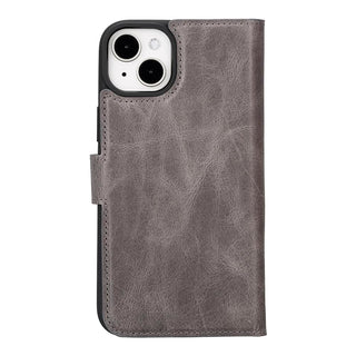 Bouletta Deri iPhone 15 Kılıfı iPhone 15 Cüzdanlı Çıkarılabilir Hakiki Deri Kılıf Premium Koruma