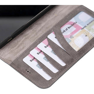 Bouletta Deri iPhone 15 Kılıfı iPhone 15 Cüzdanlı Çıkarılabilir Hakiki Deri Kılıf Premium Koruma