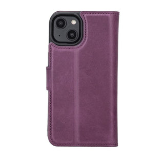 Bouletta Deri iPhone 15 Kılıfı iPhone 15 Cüzdanlı Çıkarılabilir Hakiki Deri Kılıf Premium Koruma