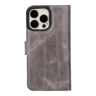 Bouletta Deri iPhone 15 Pro Kılıfı iPhone 15 Pro Cüzdanlı Çıkarılabilir Hakiki Deri Kılıf Premium Koruma