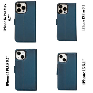 Bouletta Deri iPhone 15 Pro Kılıfı iPhone 15 Pro Cüzdanlı Çıkarılabilir Hakiki Deri Kılıf Premium Koruma