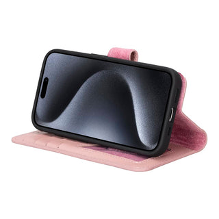Bouletta Deri iPhone 15 Pro Kılıfı iPhone 15 Pro Cüzdanlı Çıkarılabilir Hakiki Deri Kılıf Premium Koruma