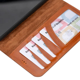 Bouletta Deri iPhone 15 Pro Kılıfı iPhone 15 Pro Cüzdanlı Çıkarılabilir Hakiki Deri Kılıf Premium Koruma