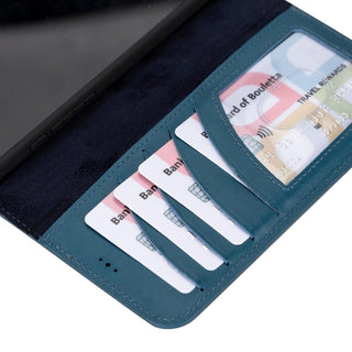 Bouletta Deri iPhone 15 Pro Kılıfı iPhone 15 Pro Cüzdanlı Çıkarılabilir Hakiki Deri Kılıf Premium Koruma