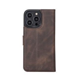 Bouletta Deri iPhone 15 Pro Kılıfı iPhone 15 Pro Cüzdanlı Çıkarılabilir Hakiki Deri Kılıf Premium Koruma