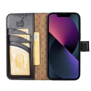 Bouletta Deri iPhone 15 Pro Kılıfı iPhone 15 Pro Cüzdanlı Çıkarılabilir Hakiki Deri Kılıf Premium Koruma