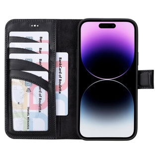 Bouletta Deri iPhone 16 Plus Kılıfı iPhone 16 Plus Cüzdanlı Çıkarılabilir Deri Kılıf Premium Koruma