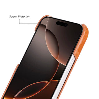 Bouletta Deri iPhone 17 Pro Max Kılıfı iPhone 17 Pro Max Uyumlu Hakiki Deri Arka Kapak Premium Koruma