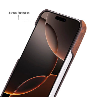 Bouletta Deri iPhone 17 Pro Max Kılıfı iPhone 17 Pro Max Uyumlu Hakiki Deri Arka Kapak Premium Koruma