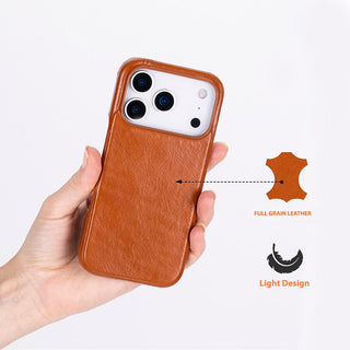 Bouletta Deri iPhone 17 Pro Kılıfı iPhone 17 Pro Uyumlu Hakiki Deri Arka Kapak Premium Koruma