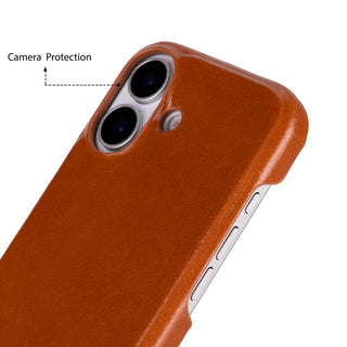 Bouletta Deri iPhone 17 Kılıfı iPhone 17 Uyumlu Hakiki Deri Arka Kapak Premium Koruma