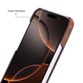 Bouletta Deri iPhone 17 Kılıfı iPhone 17 Uyumlu Hakiki Deri Arka Kapak Premium Koruma