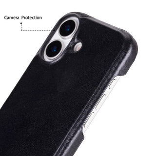 Bouletta Deri iPhone 17 Kılıfı iPhone 17 Uyumlu Hakiki Deri Arka Kapak Premium Koruma