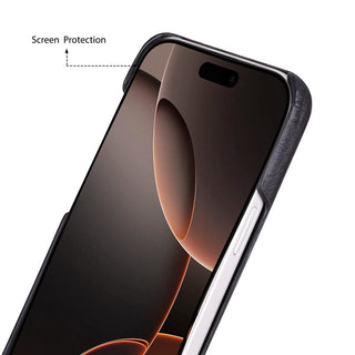 Bouletta Deri iPhone 17 Kılıfı iPhone 17 Uyumlu Hakiki Deri Arka Kapak Premium Koruma