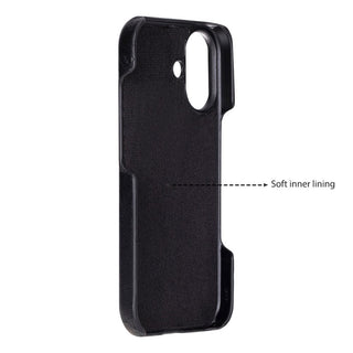 Bouletta Deri iPhone 17 Kılıfı iPhone 17 Uyumlu Hakiki Deri Arka Kapak Premium Koruma