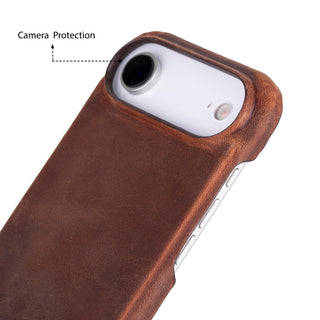 Bouletta Deri iPhone Air Kılıfı iPhone Air Uyumlu Hakiki Deri Arka Kapak Premium Koruma