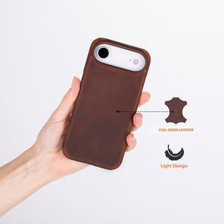 Bouletta Deri iPhone Air Kılıfı iPhone Air Uyumlu Hakiki Deri Arka Kapak Premium Koruma