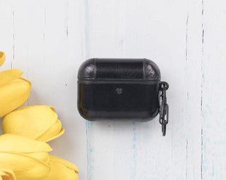 Bouletta AirPods Case Black Juni Leather AirPods Pro 1 and AirPods Pro 2 Case Premium Koruma