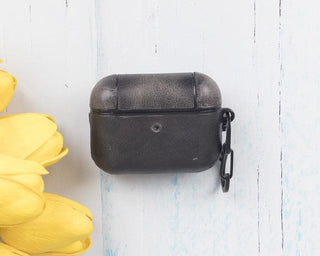 Bouletta AirPods Case Sandy Gray Juni Leather AirPods Pro 1 and AirPods Pro 2 Case Premium Koruma