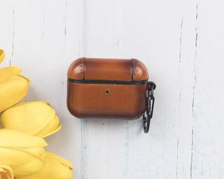 Bouletta AirPods Case Tan Juni Leather AirPods Pro 1 and AirPods Pro 2 Case Premium Koruma