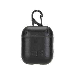 Bouletta Kulaklık Aksesuarları AirPods 1 / 2 / Rustik Siyah Jupp Hooked Airpods Serisi Deri Kılıf Premium Koruma