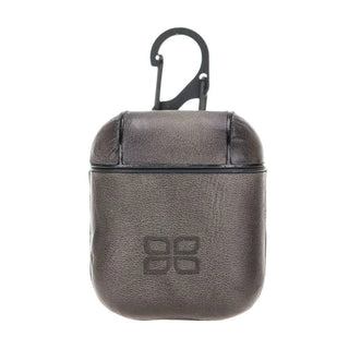 Bouletta Kulaklık Aksesuarları AirPods 1 / 2 / Tiguan Gri Jupp Hooked Airpods Serisi Deri Kılıf Premium Koruma
