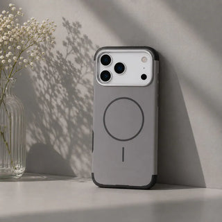 Bouletta Phone Case Gray Koen MagSafe Case for iPhone 17 Pro Max Premium Koruma