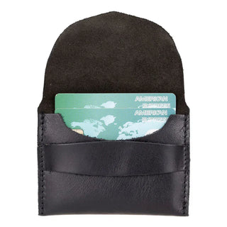 Bouletta Card Holder Black Kyoto Leather Card Holder Premium Koruma