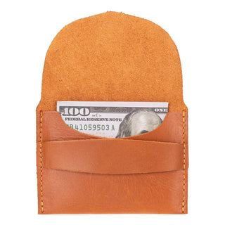 Bouletta Card Holder Tan Kyoto Leather Card Holder Premium Koruma