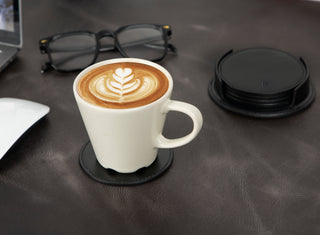 Bouletta Bardak Kılıfı Lavion Leather Cup Coaster Set Premium Koruma