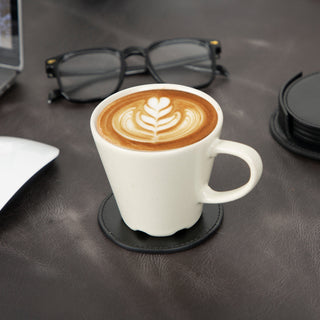Bouletta Bardak Kılıfı Lavion Leather Cup Coaster Set Premium Koruma