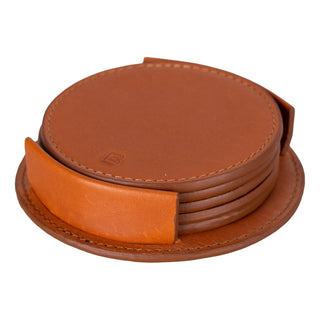Bouletta Bardak Kılıfı Lavion Leather Cup Coaster Set Premium Koruma
