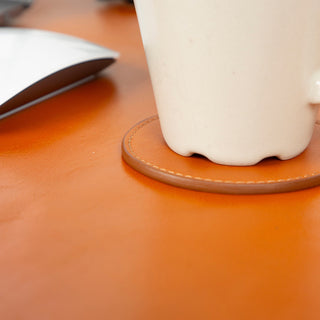 Bouletta Bardak Kılıfı Lavion Leather Cup Coaster Set Premium Koruma