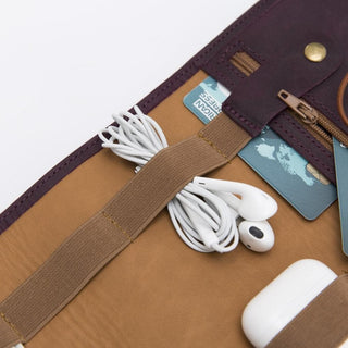 Bouletta Travel Cable Organizer Leather Cable Organizer Premium Koruma