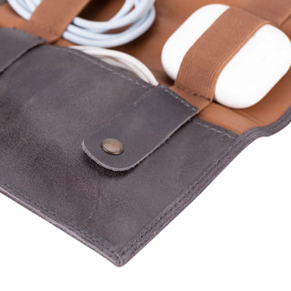Bouletta Travel Cable Organizer Leather Cable Organizer Premium Koruma