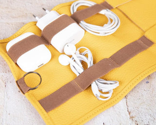 Bouletta Travel Cable Organizer Leather Cable Organizer Premium Koruma